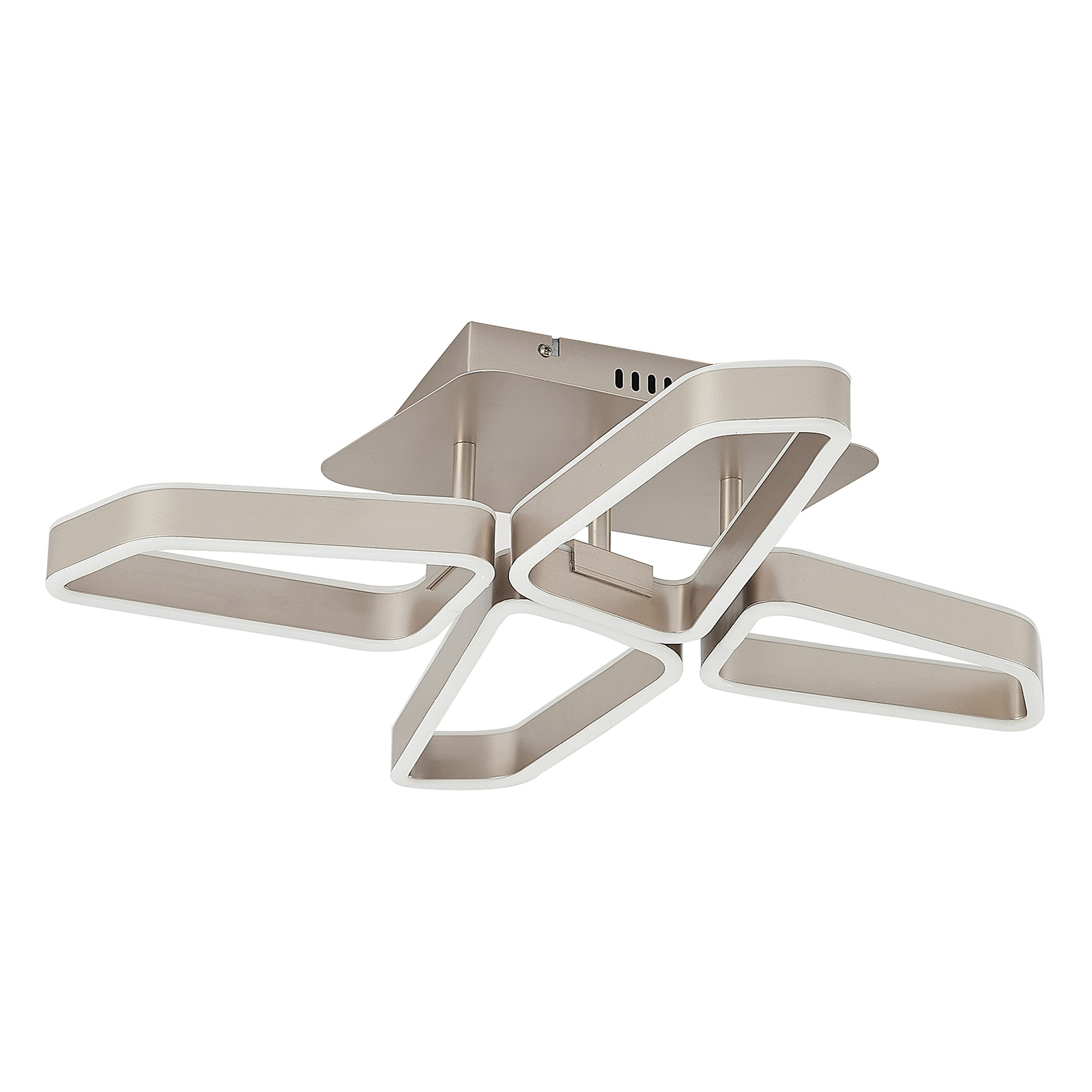 Lucande Quinn -LED-kattovalaisin Nikkeli 4-lamp. - Image 3