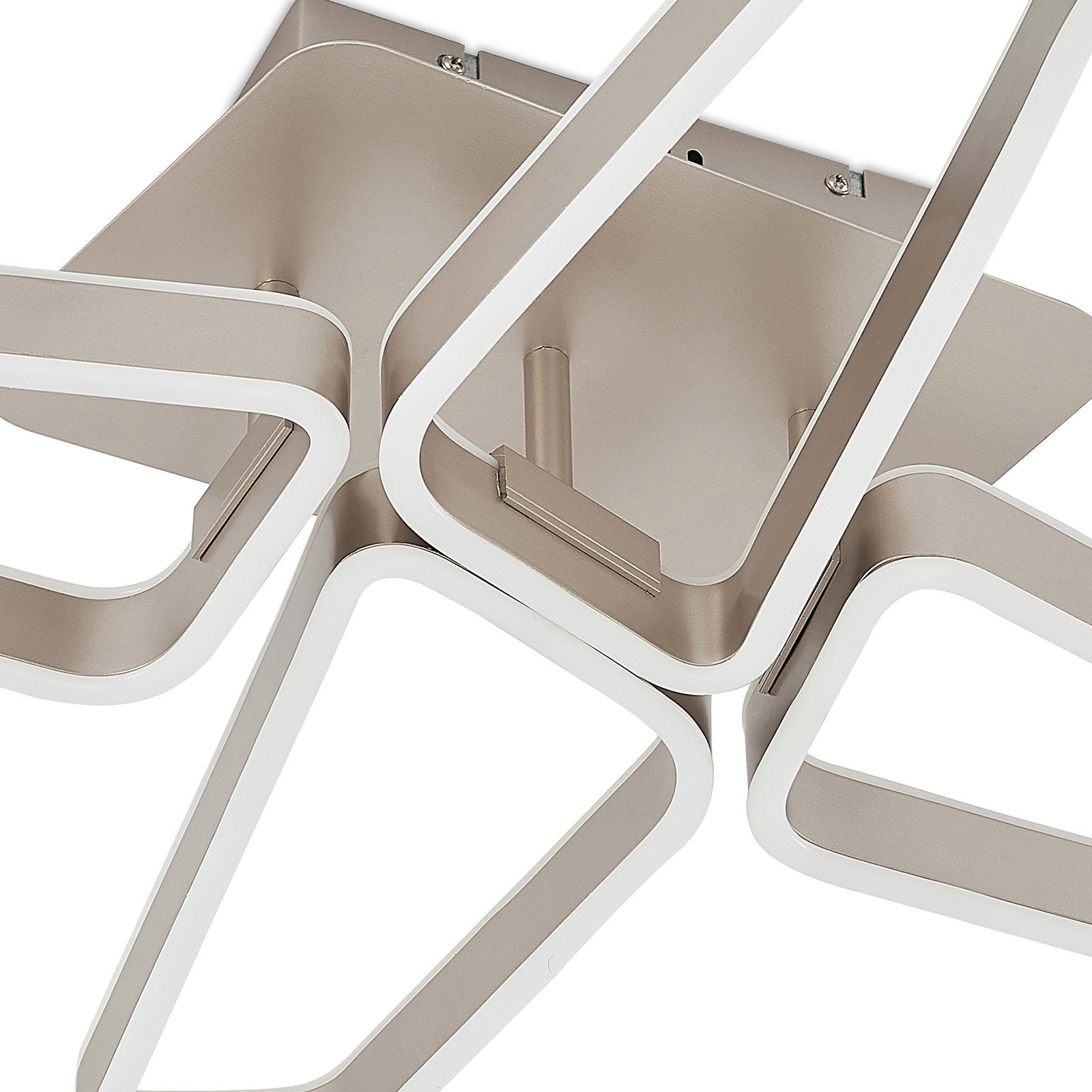 Lucande Quinn -LED-kattovalaisin Nikkeli 4-lamp. - Image 7