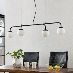 Lucande Rama -LED-riippuvalaisin Lasivarjostimilla