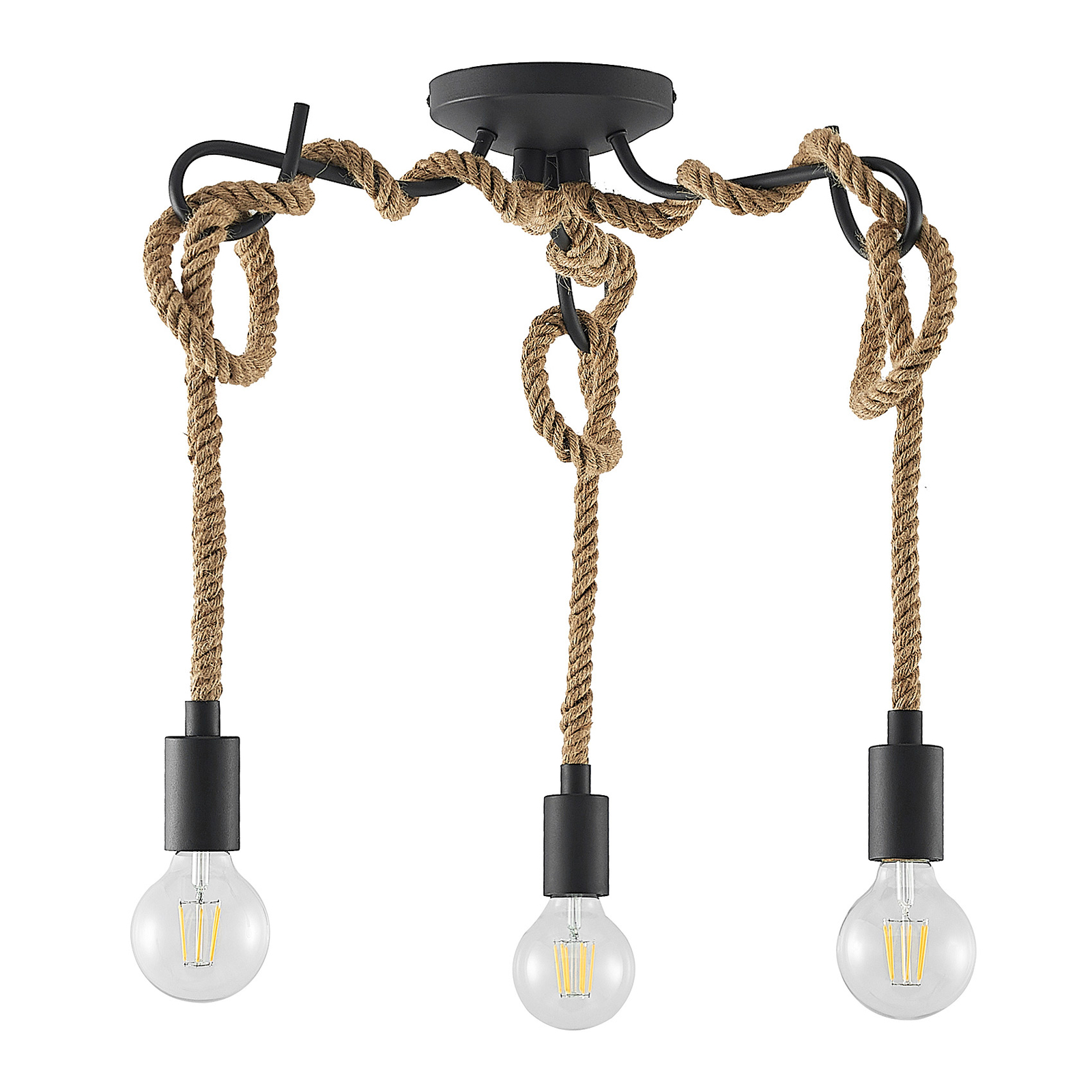 Lucande Ropina -kattovalaisin, 3-lamppuinen - Image 3