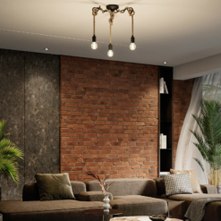 Lucande Ropina -kattovalaisin, 3-lamppuinen