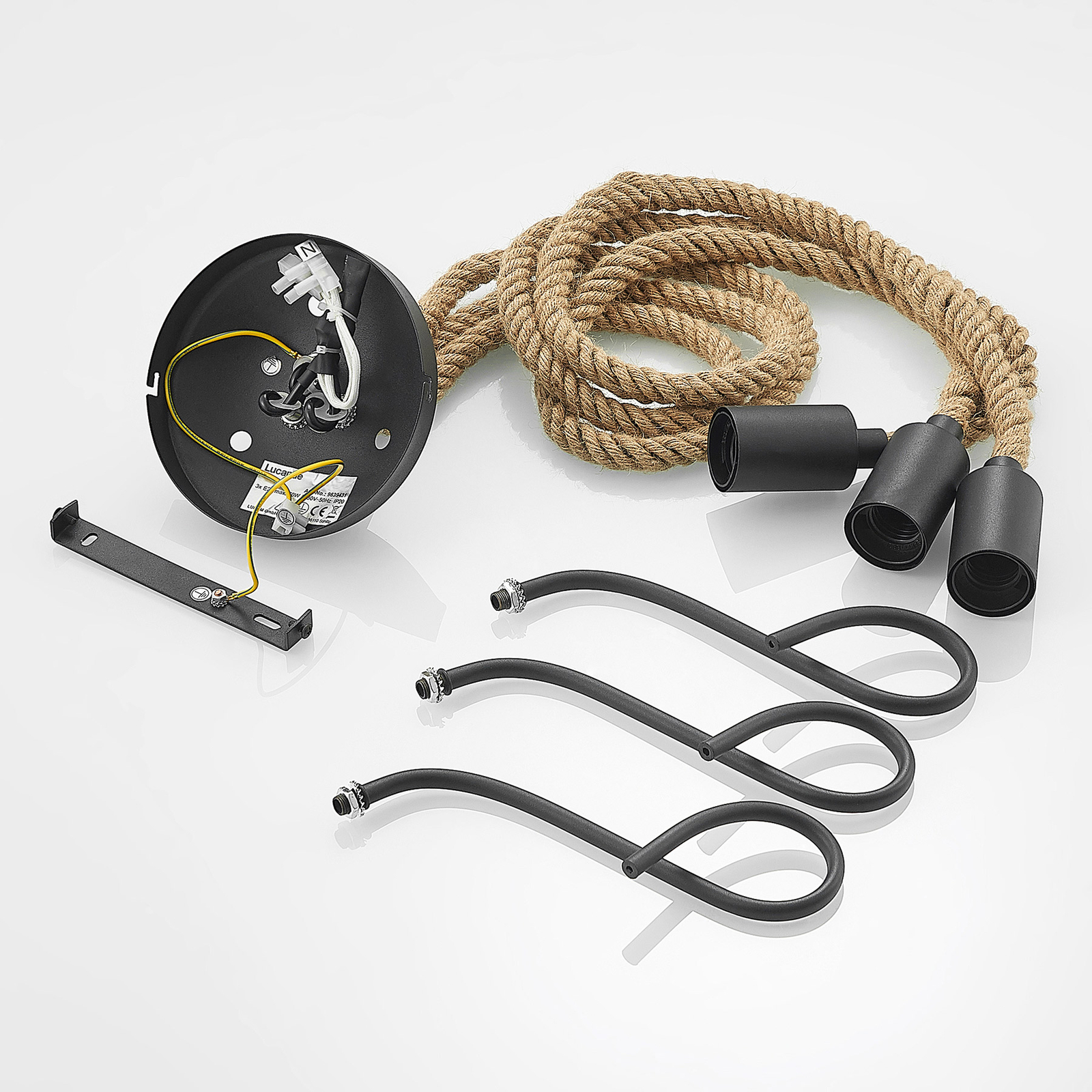 Lucande Ropina -kattovalaisin, 3-lamppuinen - Image 8