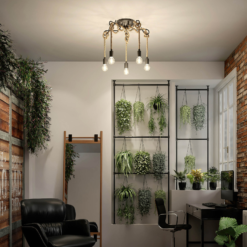 Lucande Ropina -kattovalaisin, 5-lamppuinen