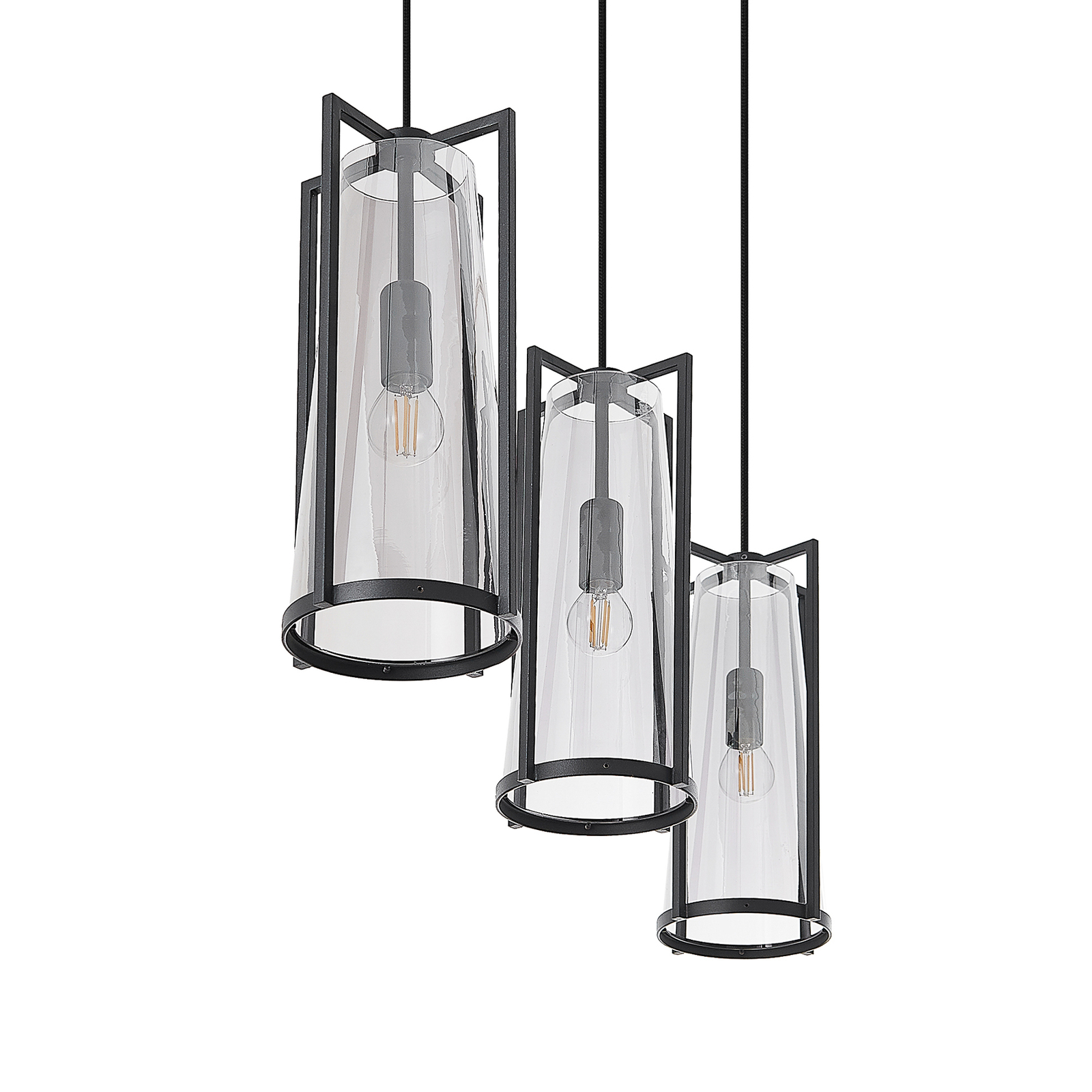 Lucande Rufina -riippuvalo, 3-lamppuinen, Pitkä - Image 4