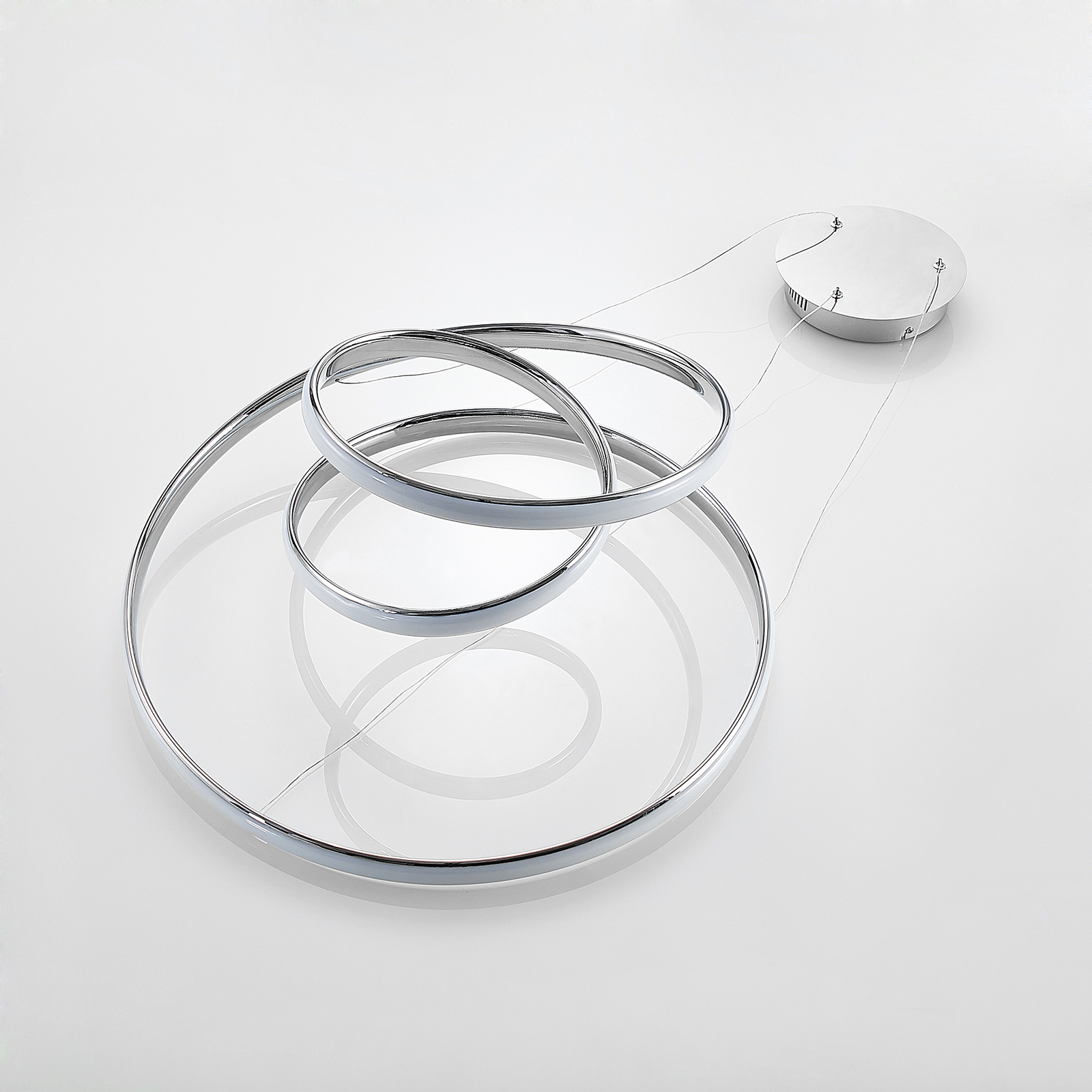 Lucande Sakina -LED-riippuvalaisin, Kromi Ø 58 Cm - Image 7