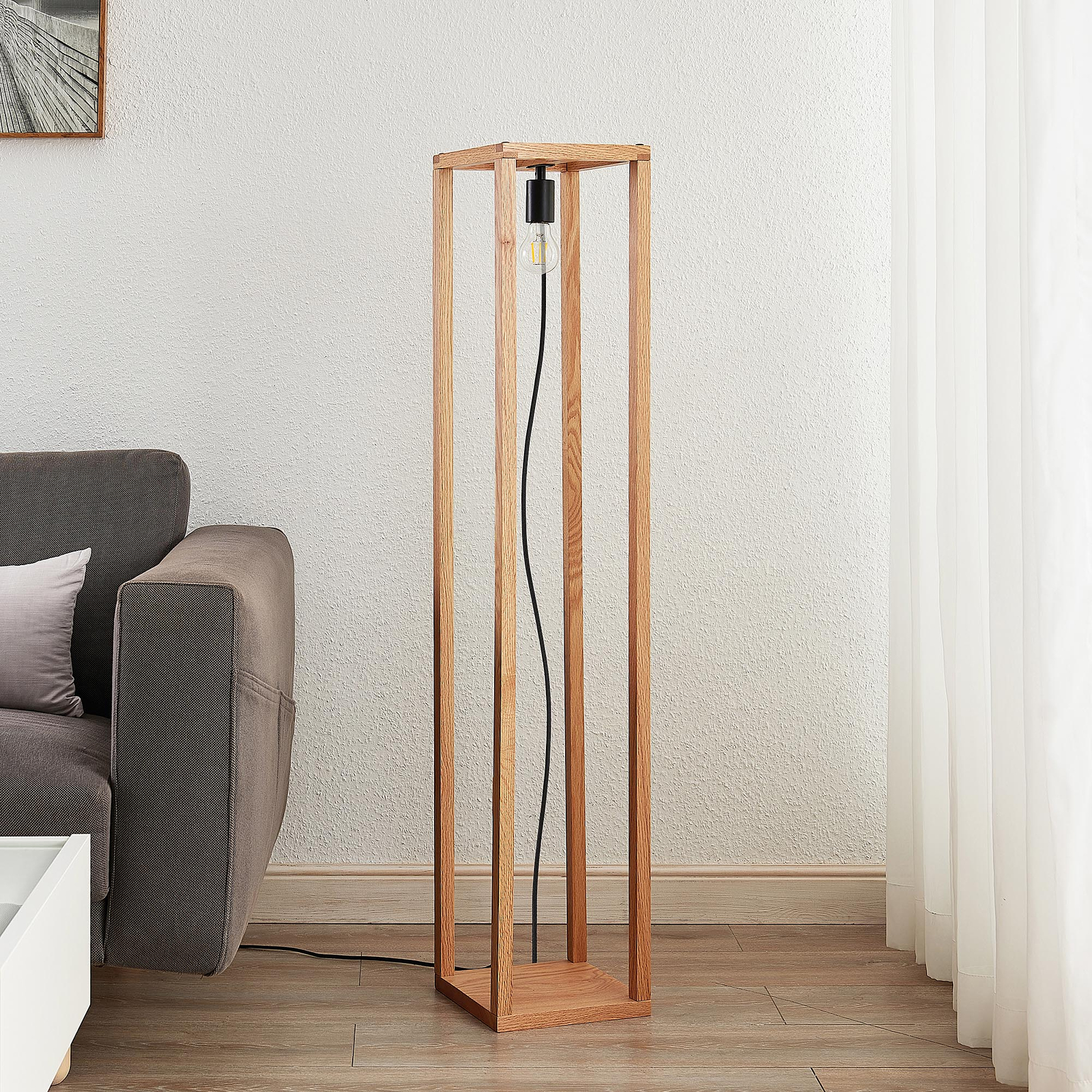 Lucande Sedrik -lattiavalo, Laatikkomallinen - Image 2