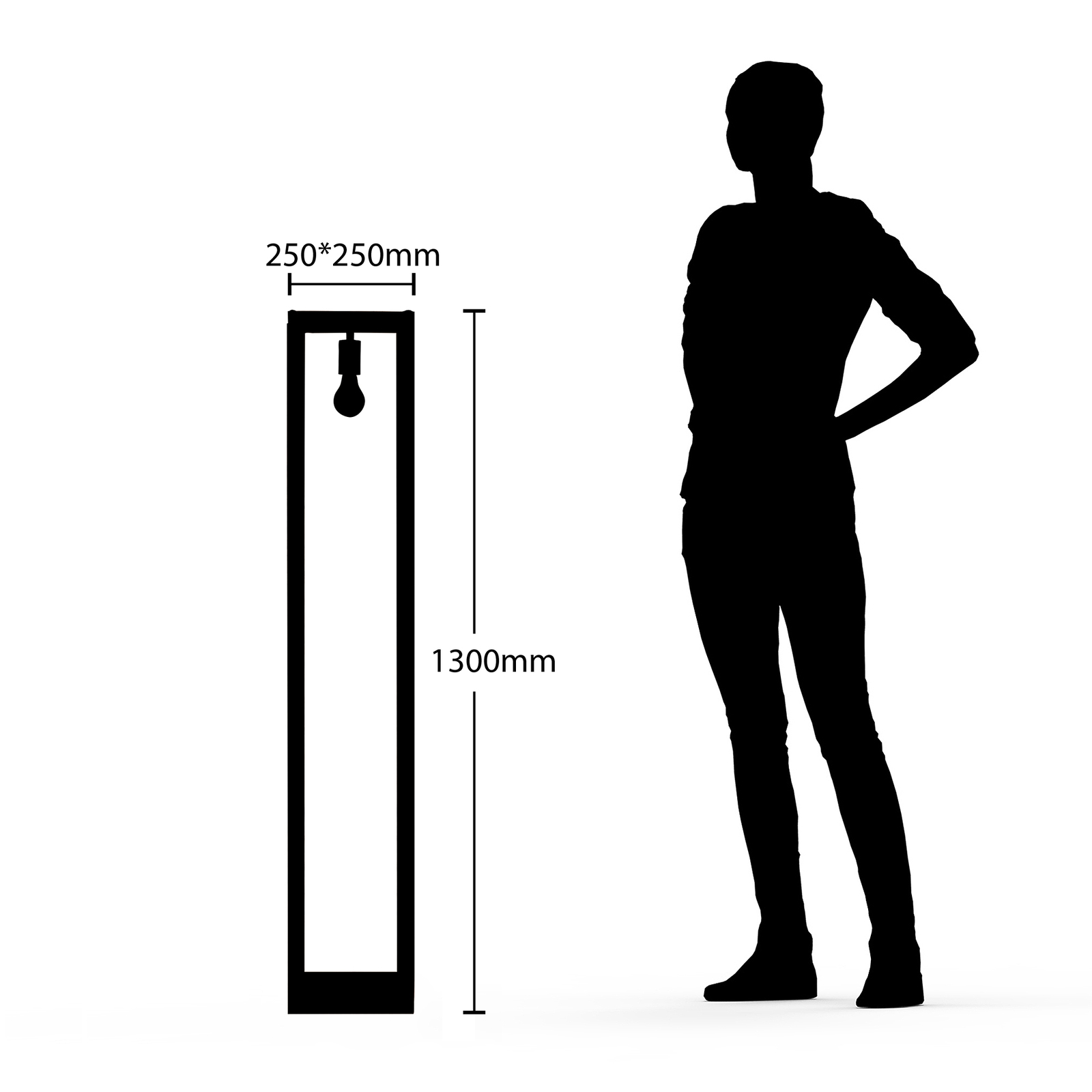 Lucande Sedrik -lattiavalo, Laatikkomallinen - Image 6