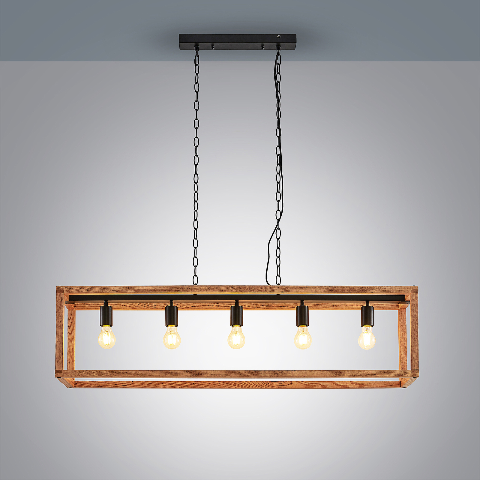 Lucande Sedrik -riippuvalaisin, 5-lamppuinen - Image 4