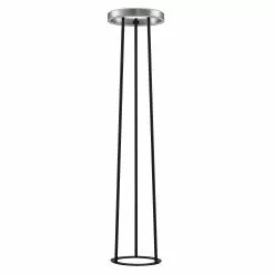 Lucande Seppe -LED-lattiavalo, Ø 30 Cm, Nikkeli