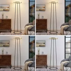 Lucande Seppe -LED-lattiavalo, Ø 50 Cm, Messinki