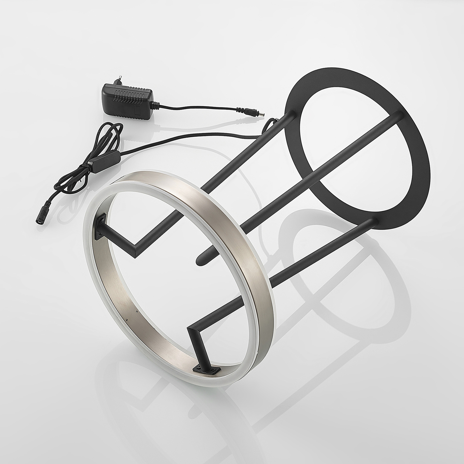 Lucande Seppe -LED-pöytälamppu, Nikkeli - Image 6