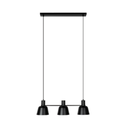 Lucande Servan-riippuvalaisin, Musta, 3-lamppuinen