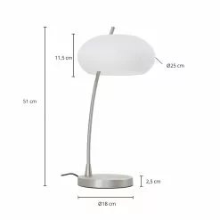 Lucande Sharvil -pöytävalaisin, Rautaa Ja Lasia