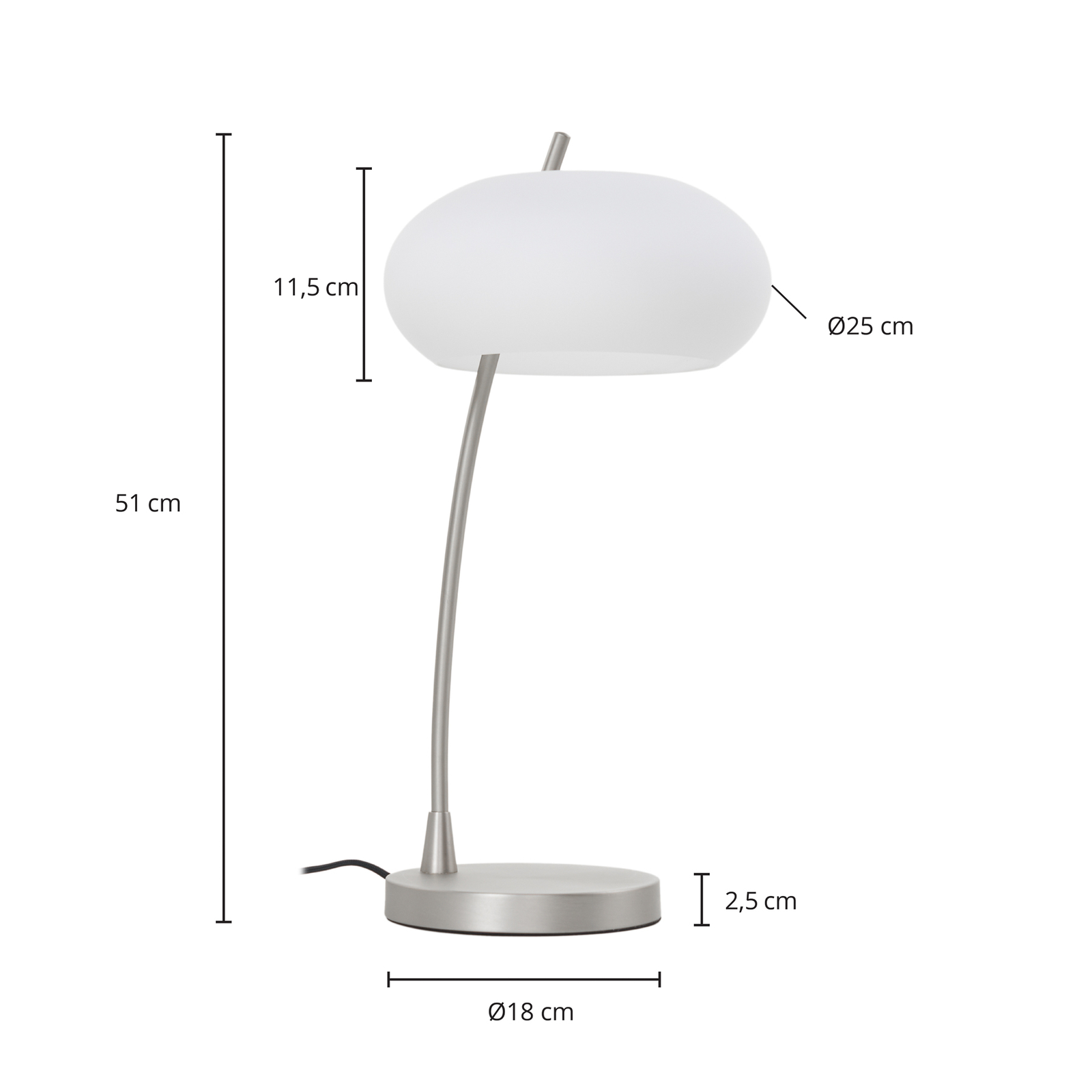 Lucande Sharvil -pöytävalaisin, Rautaa Ja Lasia