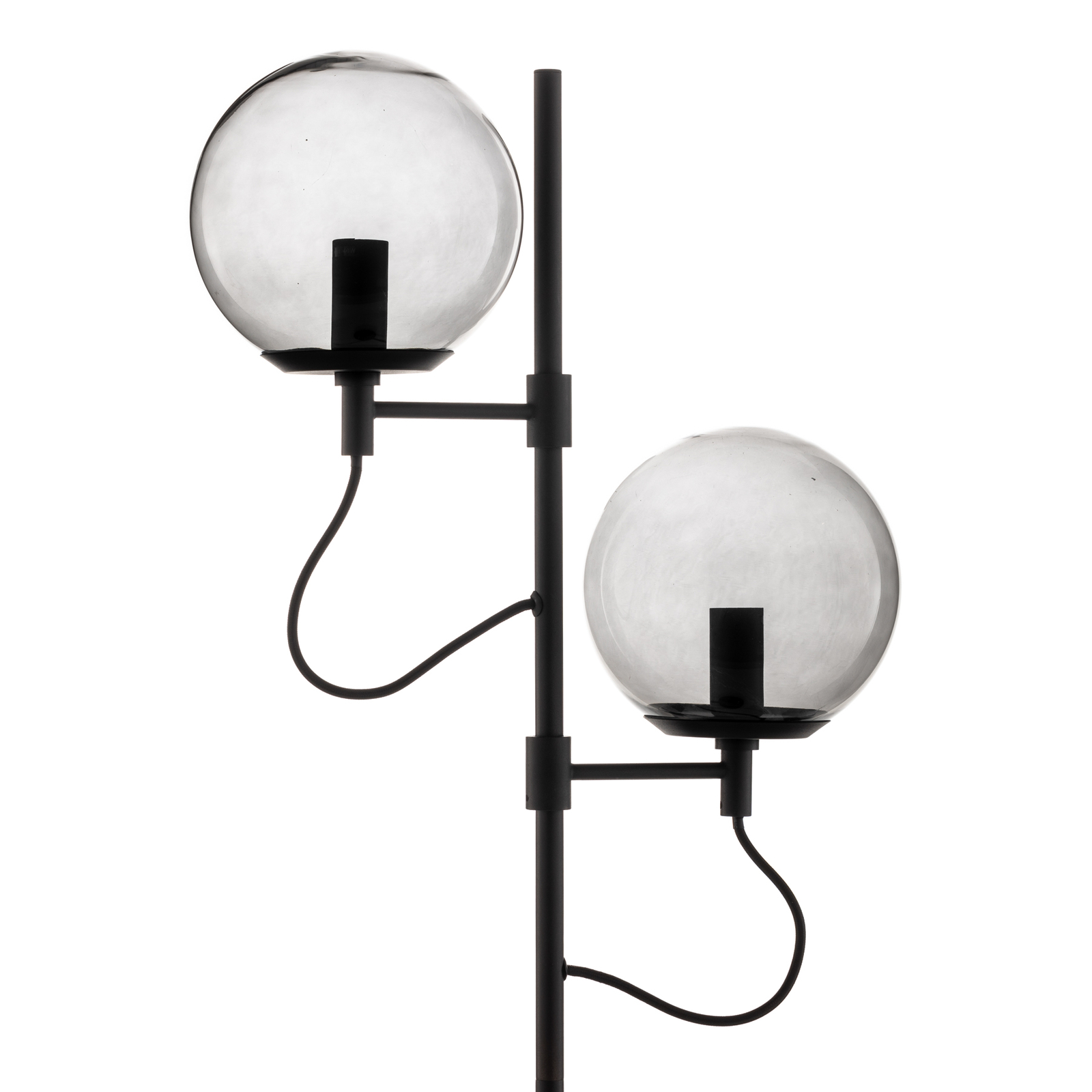 Lucande Sotiana -lattiavalo, 2 Lasipalloa, Musta - Image 4