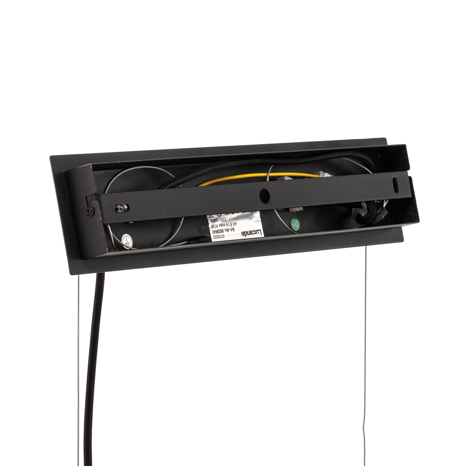 Lucande Sotiana -riippuvalo 4 Lasipalloa, Musta - Image 9