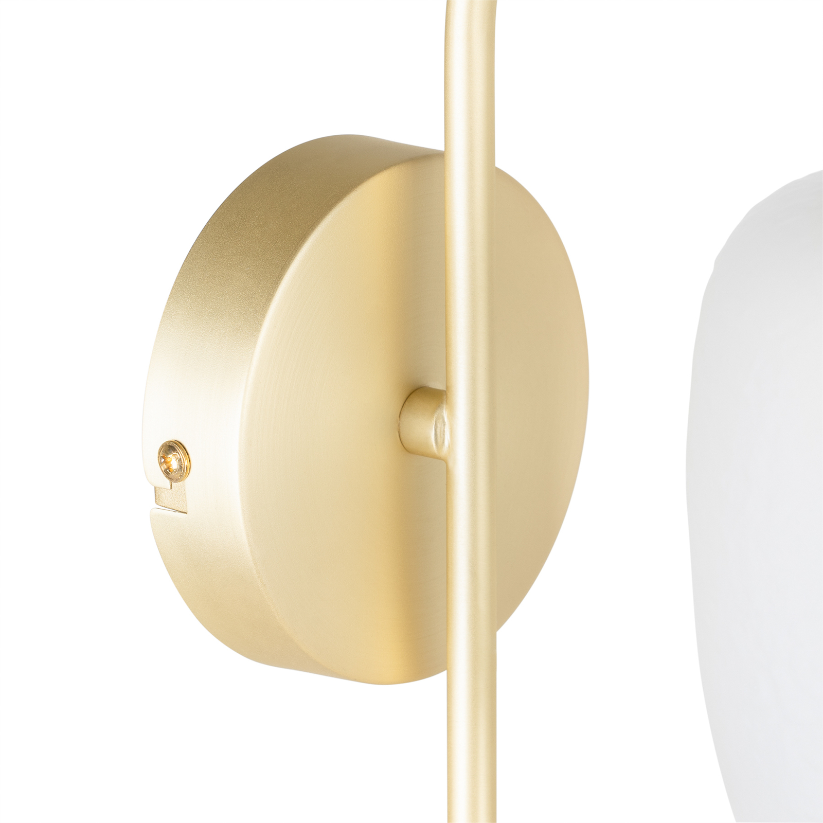 Lucande Taylan -seinälamppu, Rautaa, Lasivarjostin - Image 4