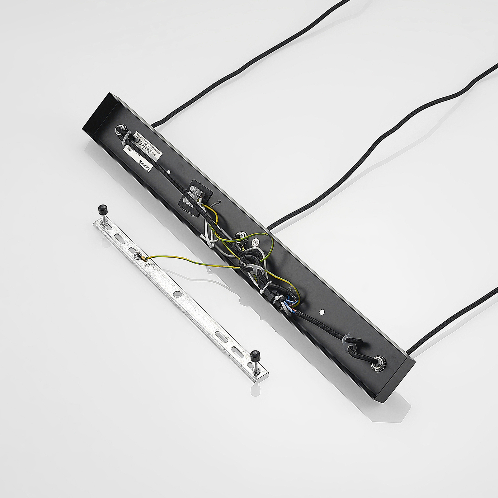 Lucande Tetira -riippuvalo, 3-lamppuinen, Musta - Image 8