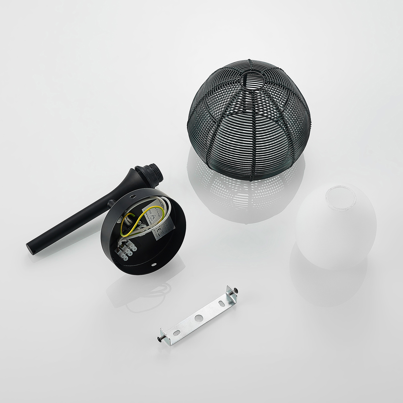 Lucande Tetira -seinävalaisin, Musta - Image 8