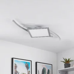 Lucande Tiaro -LED-kattovalaisin, Kulmikas 42,5 Cm