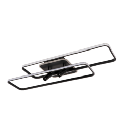 Lucande Tival -LED-kattovalaisin, Pitkä, Musta