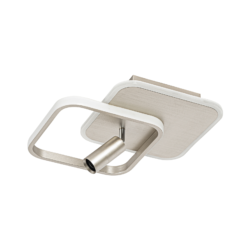 Lucande Tival-LED-kattovalo Kulmikas, 34cm Nikkeli