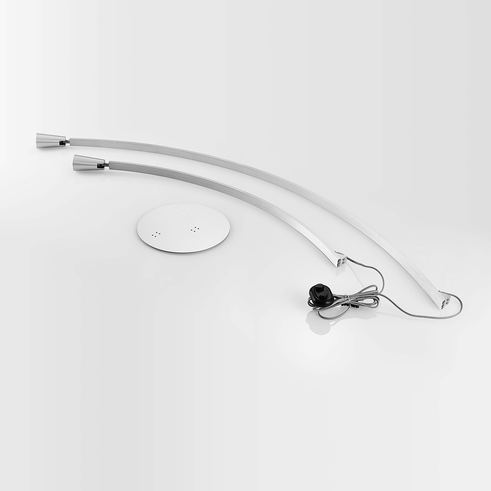 Lucande Velanoris-lattiavalo, 2 Lamppua, Alumiini - Image 5