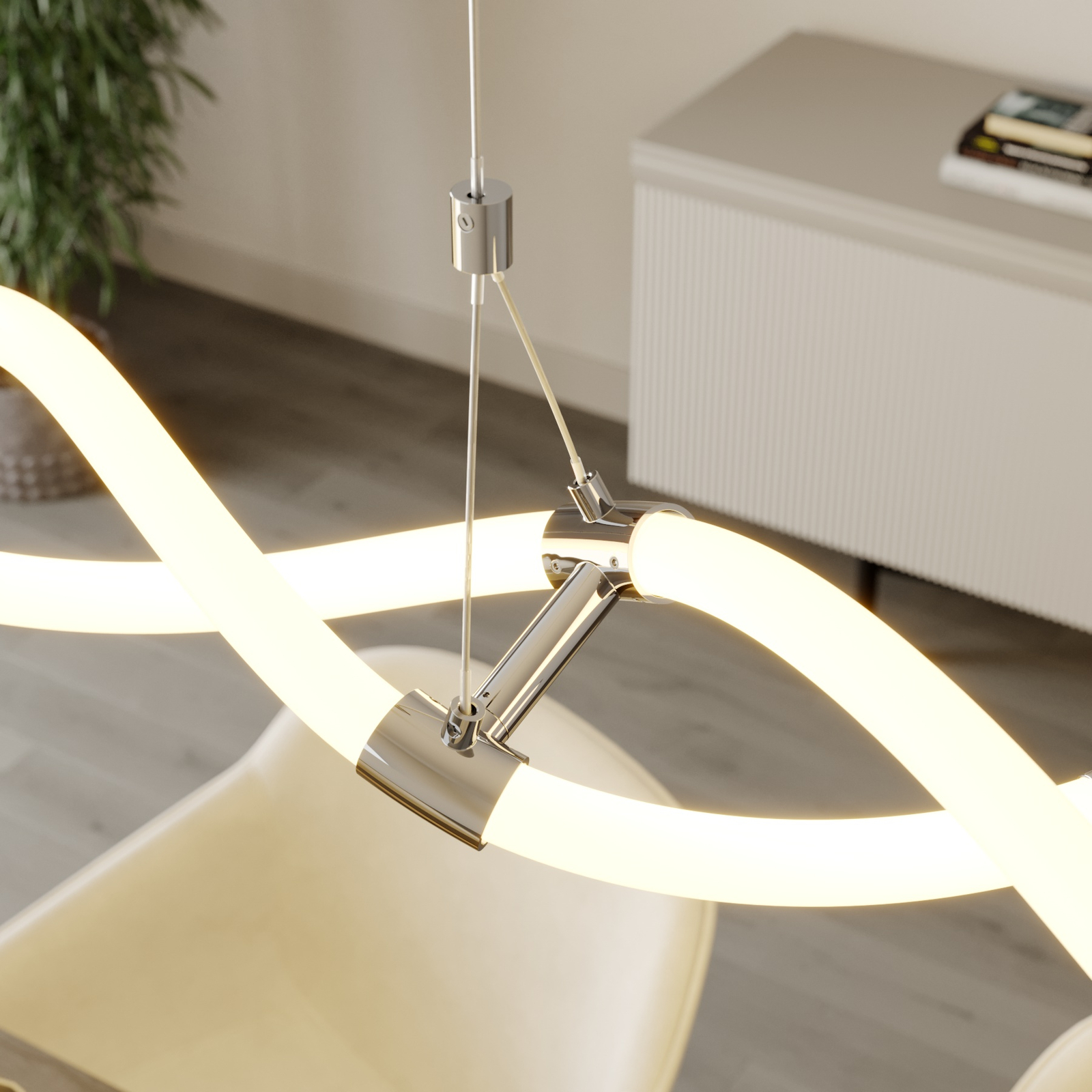 Lucande Wewa -LED-riippuvalaisin, Switch-Dim - Image 4