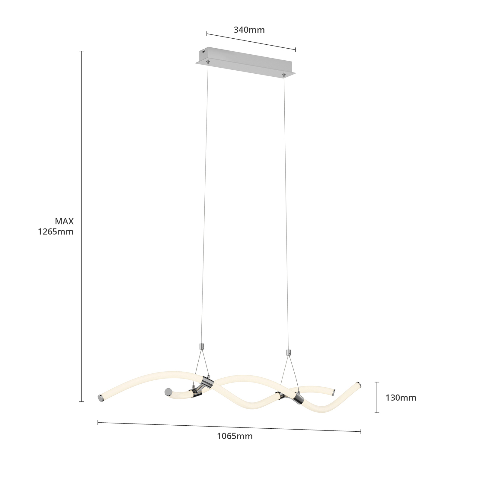 Lucande Wewa -LED-riippuvalaisin, Switch-Dim - Image 6
