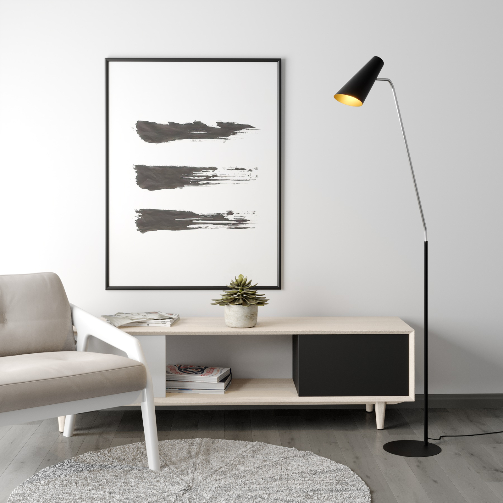 Lucande Wibke -lattiavalaisin, Musta