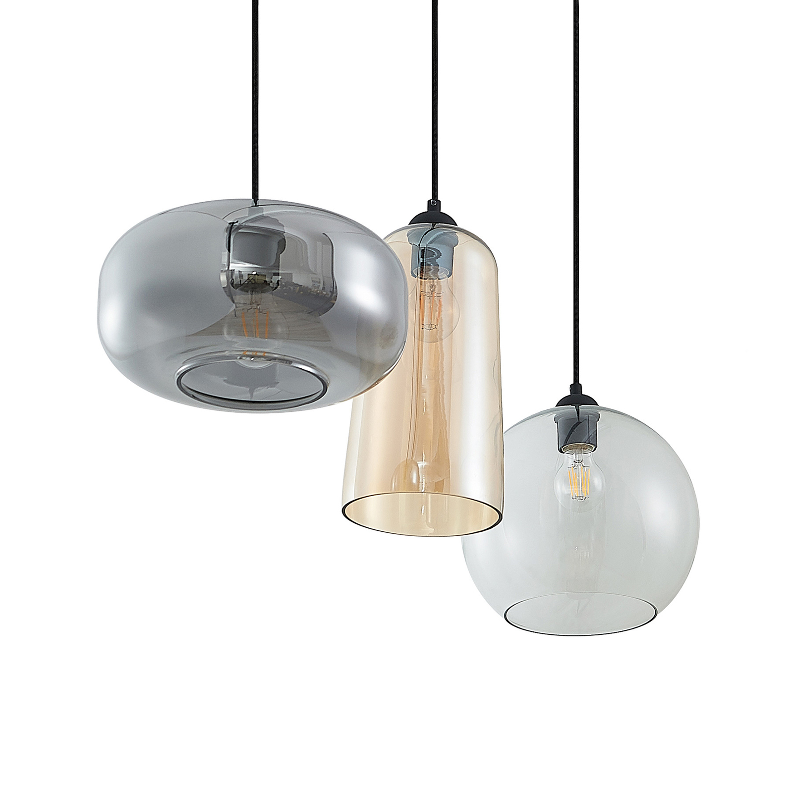 Lucande Wilja -riippuvalo Lasia, Kolmivärinen - Image 5