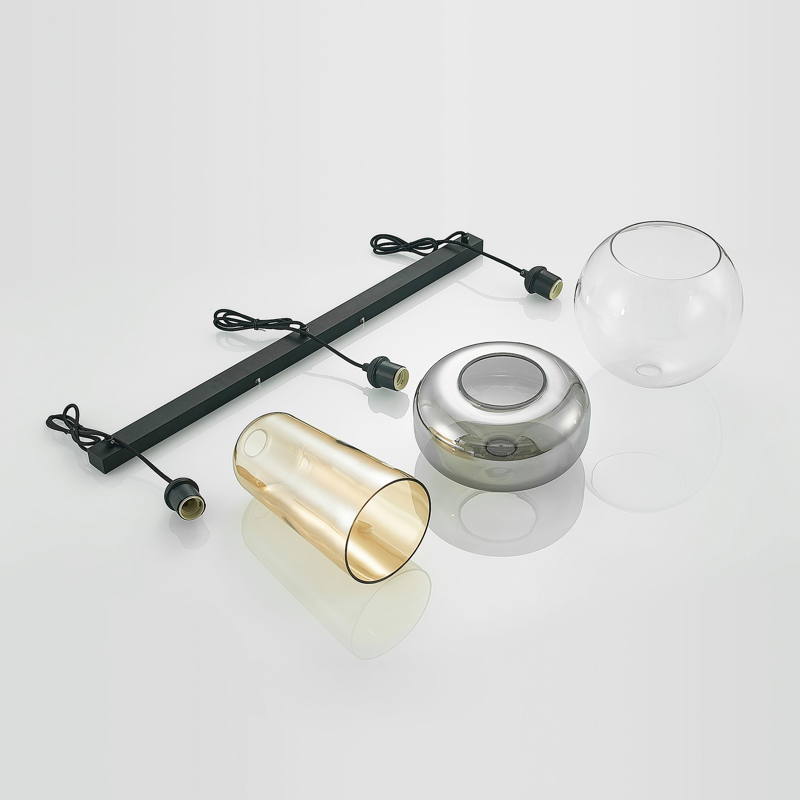 Lucande Wilja -riippuvalo Lasia, Kolmivärinen - Image 7