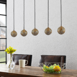 Lucande Zale -riippuvalaisin Kulmikas 5-lamppuinen