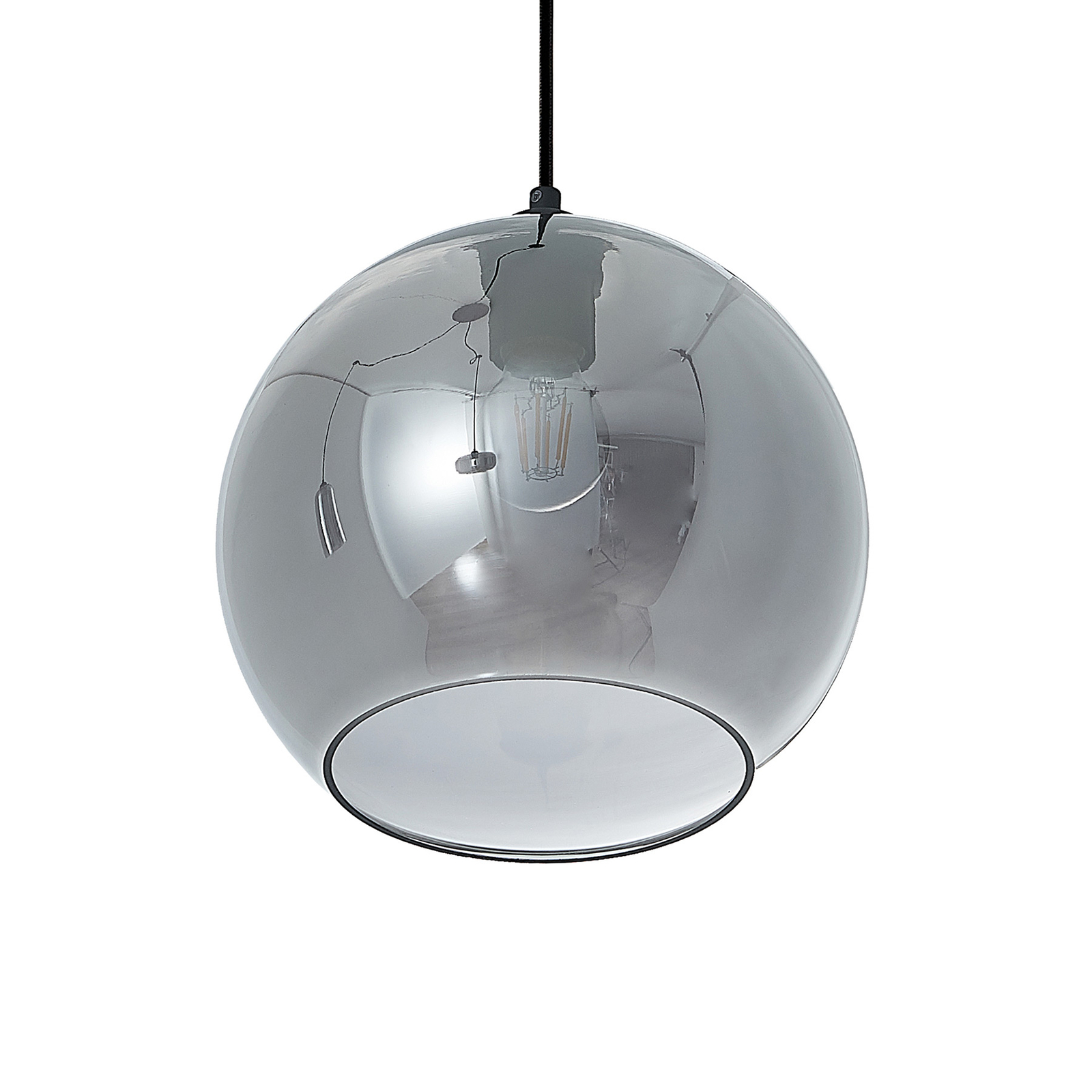 Lucande Zyli -riippuvalo, 3-lamppuinen Savunharmaa - Image 6