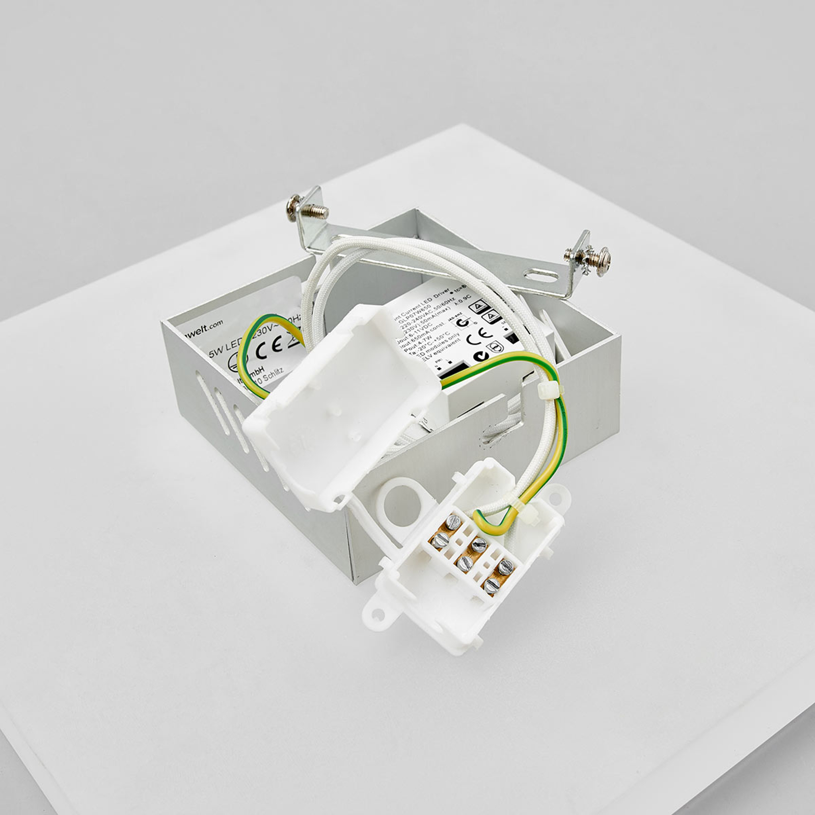 Lucande Nelikulmainen LED-seinävalaisin Berlind - Image 8