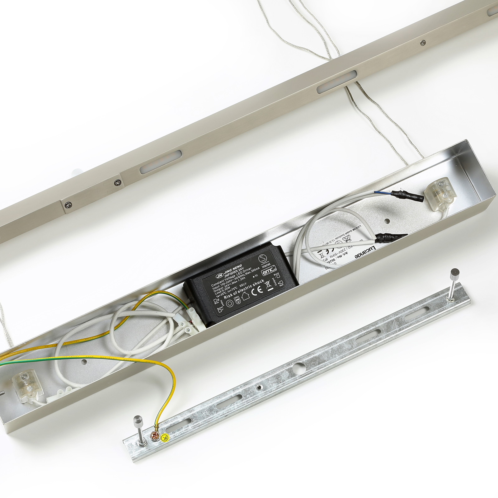 Lucande Puinen LED-riippuvalaisin Karinja, Luonnonpuu - Image 7